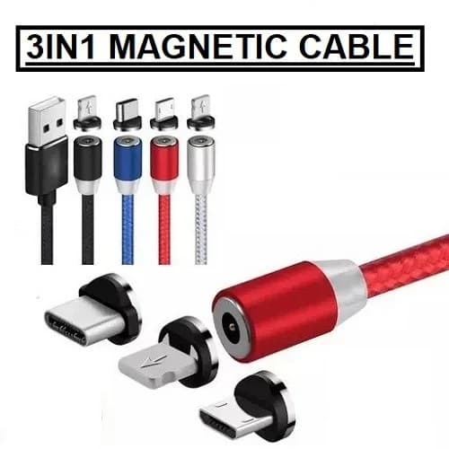 Magnetic Cable - All 3 Heads - View 1