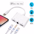 3 In 1 Lightning To 3.5mm Headphone Dual Audio Jack Adapter - View 1