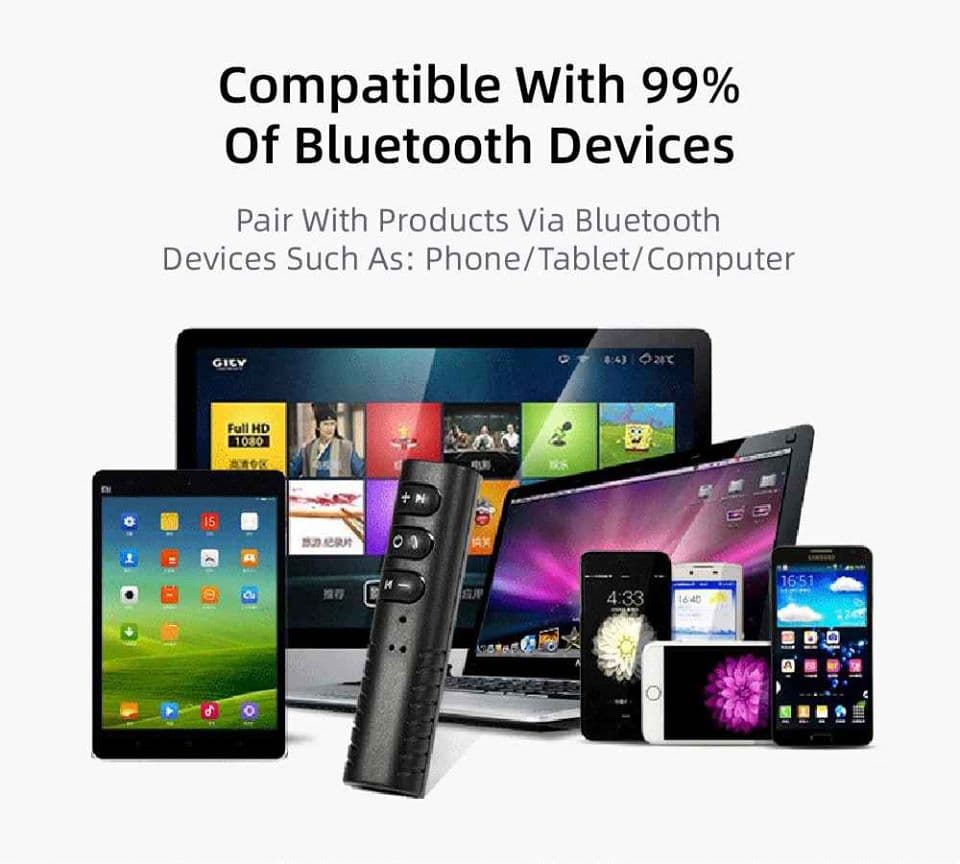 Auxiliary Bluetooth Receiver - View 1